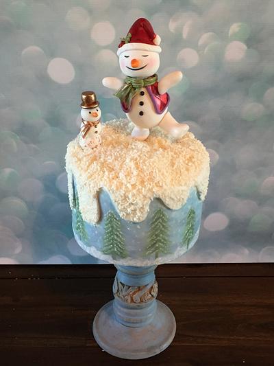 Snowman Fun - Cake by Sugarpatch Cakes