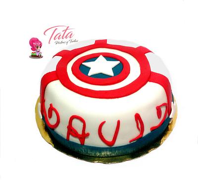 Torta Capitán América  - Cake by Tata Postres y Tortas