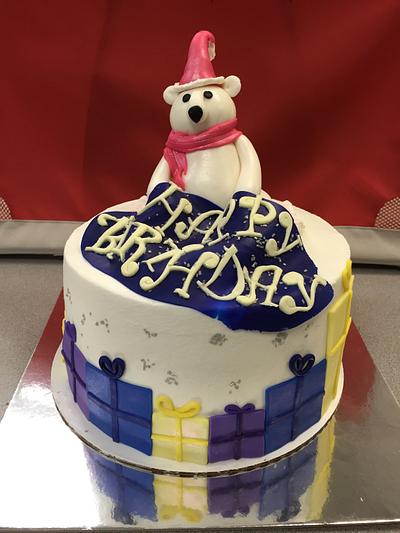 Winter Birthday Cake - Cake by Trixy LemonDrop