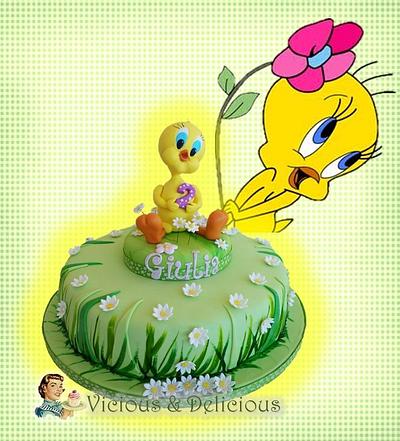 Spring Tweety - Cake by Sara Solimes Party solutions