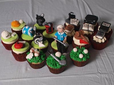 Golf & Lawyer's Stuff Cupcakes - Cake by xanthe