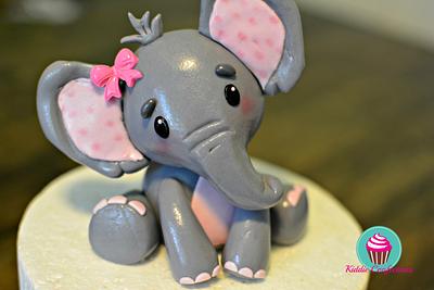 Elephant Cake Topper - Cake by KiddieConfections