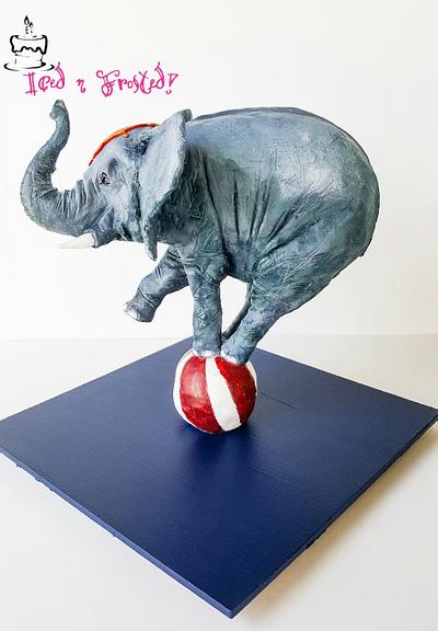 Balancing Elephant Cake! - Cake by Iced n Frosted!