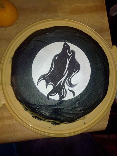 Wolf Silhouette - Cake by Cinnemin Gurl