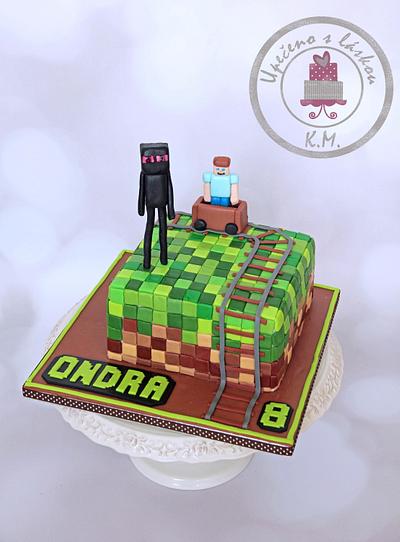 Minecraft Ender Dragon - Decorated Cake by - CakesDecor