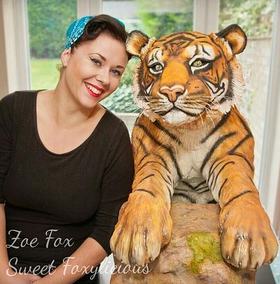 Life Size Tiger Cake - Bakers Unite To Fight  - Cake by Sweet Foxylicious