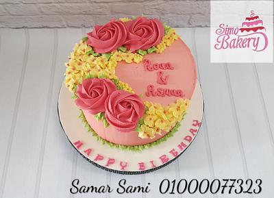 Buttercream rosette cake - Cake by Simo Bakery