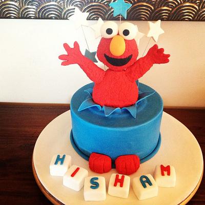 Elmo says Surprise! - Cake by Dell Khalil