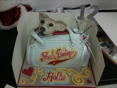 Puppy in hand bag - Cake by SuzyF