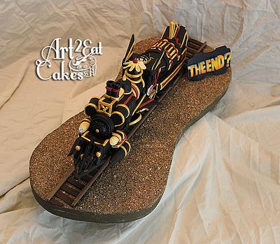 Doc Brown's Time Train, Back To The Future 30th Anniversary Collab - Cake by Heather -Art2Eat Cakes- Sherman
