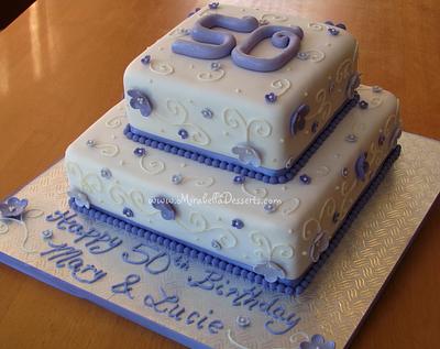 50th birthday cake - Cake by Mira - Mirabella Desserts