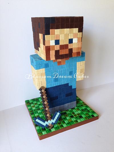 Minecraft Steve - Cake by Blossom Dream Cakes - Angela Morris