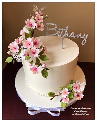 Cherry Blossom Beauty - Cake by Tammy LaPenta