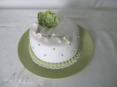 Little green cake - Cake by akve