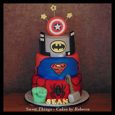 superhero cake - Cake by Sweet Things - Cakes by Rebecca