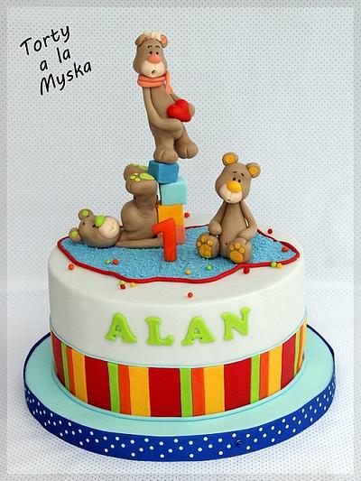 teddies have fun - Cake by Myska