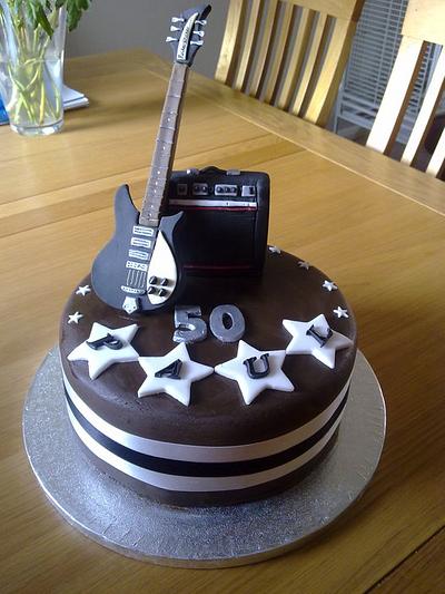 Rickenbacker guitar & amp - Cake by sas