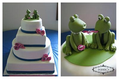 Froggy Cuteness! - Cake by Jennie's Cake Creations