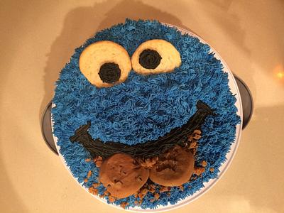 Cookie Monster - Cake by Live Love n Bake 