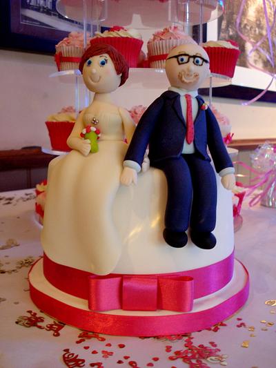 Rachael & James Wedding Cupcake Tower - Cake by Alison Inglis