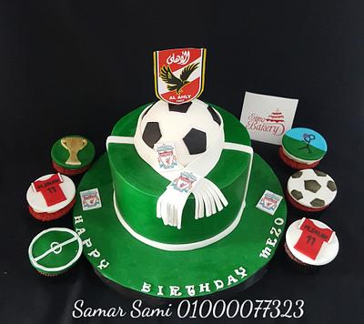 Al-Ahly&Liverpool football cake - Cake by Simo Bakery