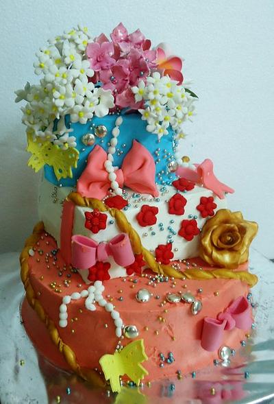 Colorful cake - Cake by Prachi Dhabaldeb
