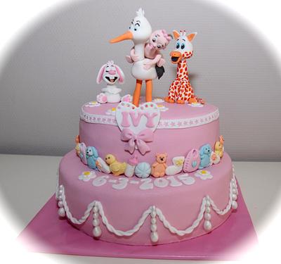 welcome baby girl - Cake by Donnay