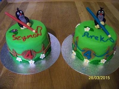 Little Mole ,for twins . - Cake by Agnieszka