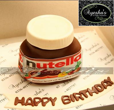 Nutella Jar Cake  - Cake by Ayesha 