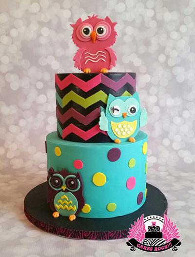 Rockin' Owls - Cake by Cakes ROCK!!!  
