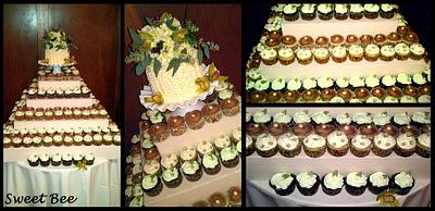 Wedding Cupcake Tower - Cake by Tiffany Palmer