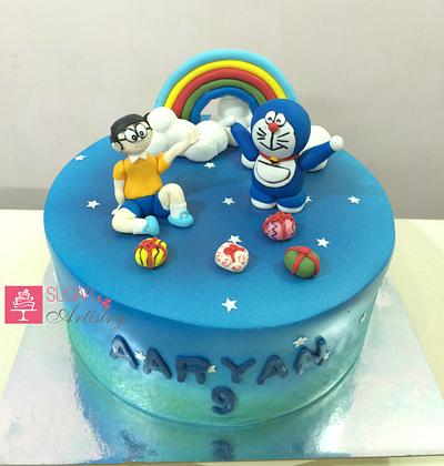 Doraemon Birthday cake - Cake by D Sugar Artistry - cake art with Shabana