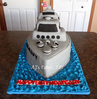 US Navy Ship Cake - Cake by Amanda Reinsbach
