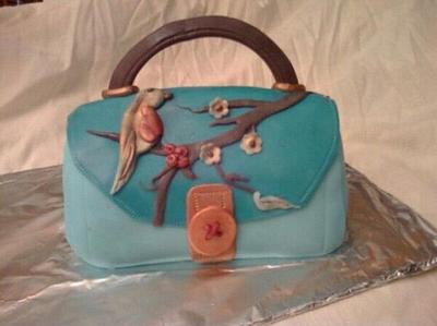 lenox "Chirp" purse cake - Cake by Fondant frenzy