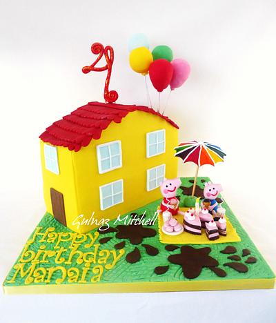 Peppa Pig House cake - Cake by Gulnaz Mitchell