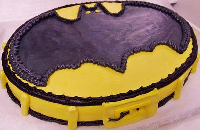Batman buttercream cake - Cake by Nancys Fancys Cakes & Catering (Nancy Goolsby)