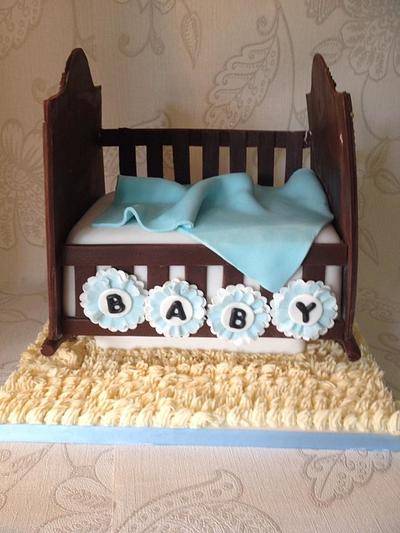 Baby Shower Cradle - Cake by Carol