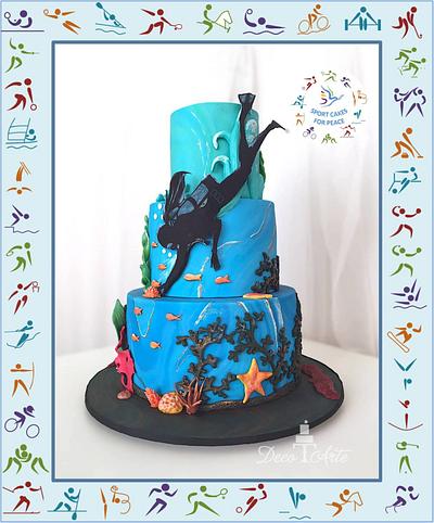 Snorkeling cake - Sport Cake for Peace Collaboration - Cake by Mara Dragan - cakes&decorations