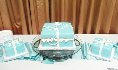 Tiffany Gift Boxes - Cake by Katie Cortes