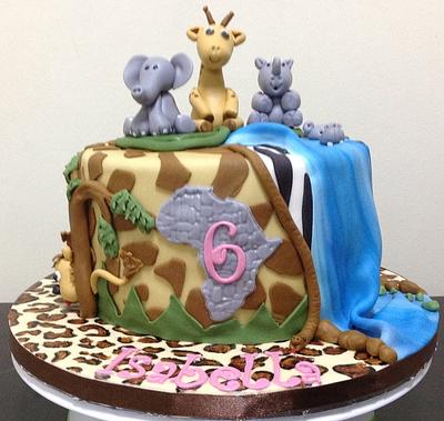 African Animal 6th Birthday Cake - Cake by MariaStubbs
