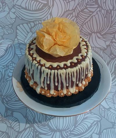 Little Bitty Drip Cake - Cake by June ("Clarky's Cakes")