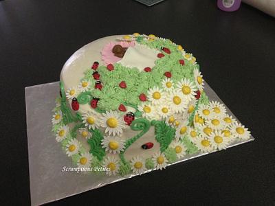 Ladybug Cake and Cupcakes - Cake by ScrumptiousPetites