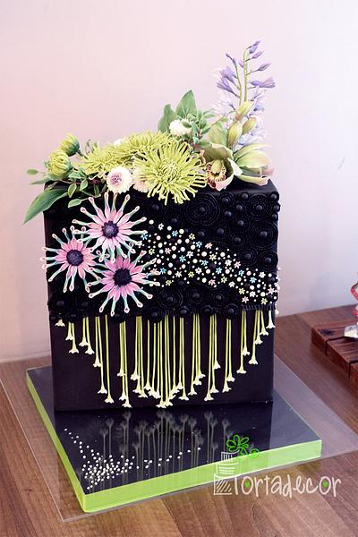 Fireworks cake for Cake International - Cake by Agnes Havan-tortadecor.hu