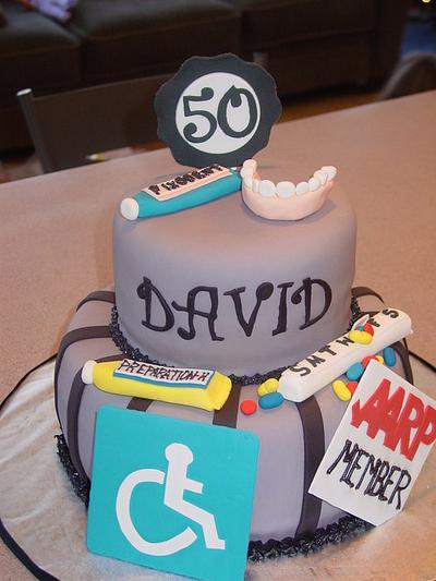 50th Birthday Cake - Cake by Sara's Cake House