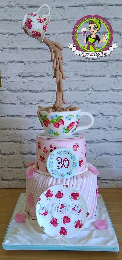 Cath kidston teacup cake  - Cake by Serendipity Cake Company 