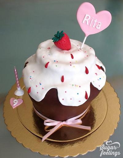 Giant cupcake cake - Cake by Sugar feelings