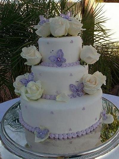 Butterfly Wedding Cake - Cake by Blairscustomcakes