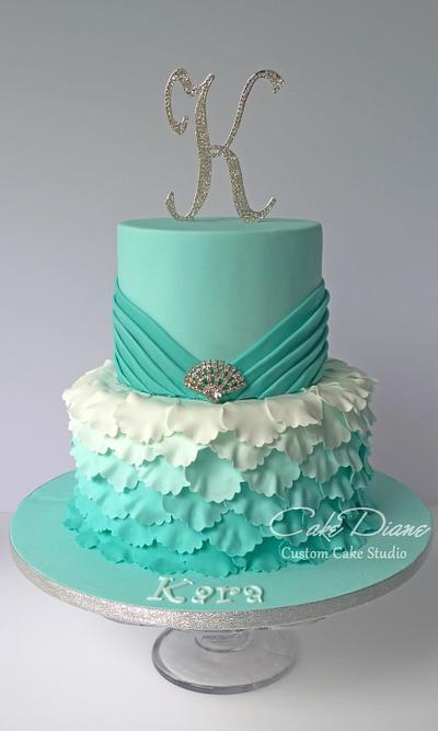 Petal Ruffles and Pleats - Cake by Diane