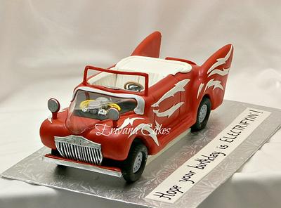 Grease Car cake - Cake by erivana