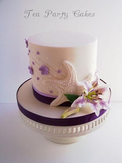 Starfish and Stargazers - Cake by Tea Party Cakes